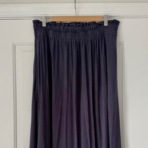 Boden navy blue jersey midi skirt size 12